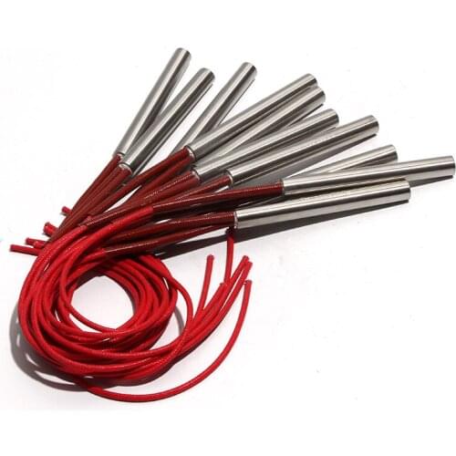 10pcs/lot Cartridge Heater Heating Element 9mmx62mm/65mm/68mm/70mm/75mm 150W/160W/170W AC110V/220V/380V 201SUS