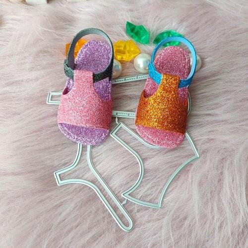 New Childrens slippers metal cutting die mould scrapbook decoration embossed photo album decoration card making DIY handicrafts