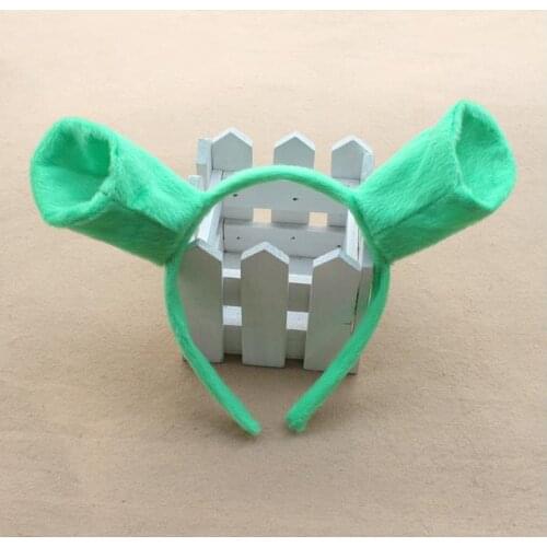 Halloween Children Adult Show Hair Hoop Shrek Hairpin Ears Headband Head Circle Party Costume Item Masquerade Party Supplies SN