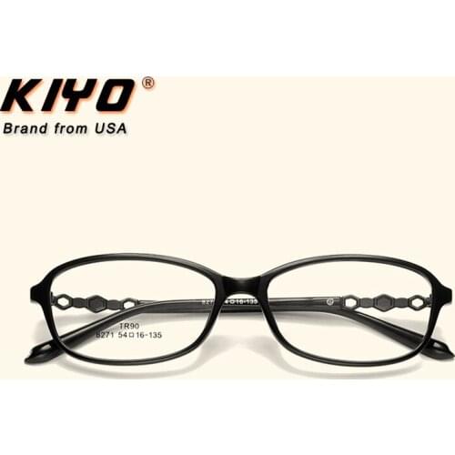 KIYO Brand 2020 New Women Men Fashion Optical Frame TR90 Eyeglasses Frames Round Spectacles Glasses High Quality Eyewear 8271