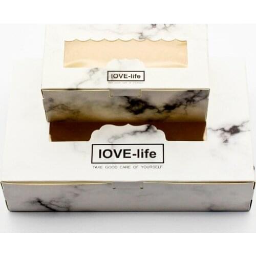 50 PCS Marble Box Window Gift Packaging Paper Gift Boxes Wedding Party Decoration Favor Marble Gift Box Wedding Candy Cardboard