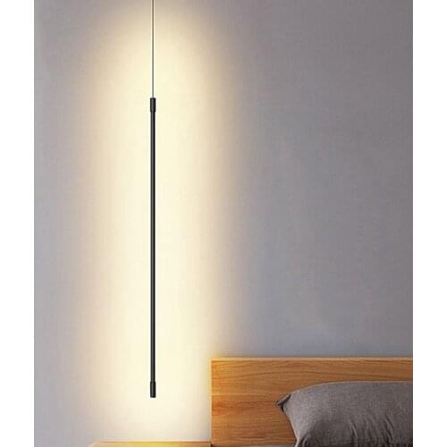 Nordic Geometry Line Strip Pendant Light personality design Decoration for TV Wall bedside lamp Loft bedroom Home Decor