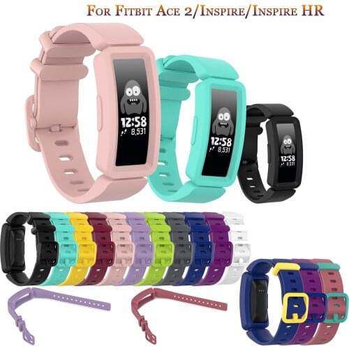 Replacement Soft Silicone Strap For Fitbit ace 2 Kids Smart Watch Band Classic Bracelet For Fitbit Inspire/Inspire HR Wristbands