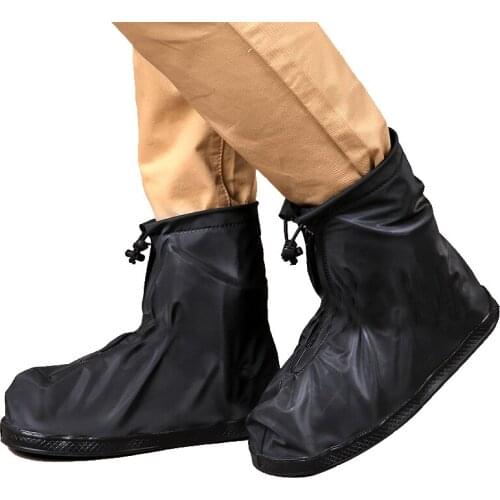 Men Women rain shoe covers antiskid shoe covers thicker wear waterproof snow boots tourism