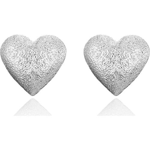 Gold Black Tiny Love Heart Women Small Stud Earrings Piercing Stud Earring Accessories Birthday Gift Brincos