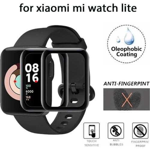 1-2pcs For xiaomi mi watch lite Smart Watch Screen Protect film cover mi watch lite Protective Film Smartwatch Accessories 3