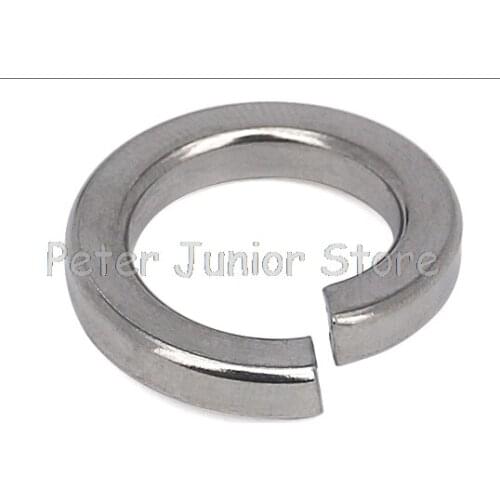 100Pcs 304 stainless steel flat spring washer M2 m2.5 m3 M4 M5 M6 M8 German standard wide thin spring washer DIN127