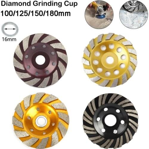 100/125/150/180mm Diamond Grinding Disc Abrasives Concrete Tool Grinder Wheel Metalworking Cutting Grinding Wheels Cup Saw Blade