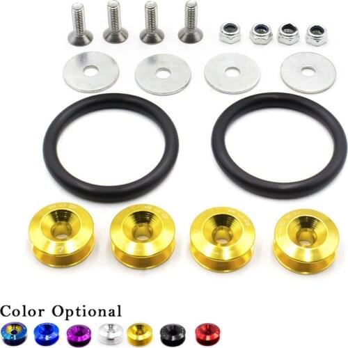 Auto Quick Release Fasteners Universal For Front Bumpers Rear Car Bumpers Surrounds Reinforcement Ring Billet Aluminum lugs nuts