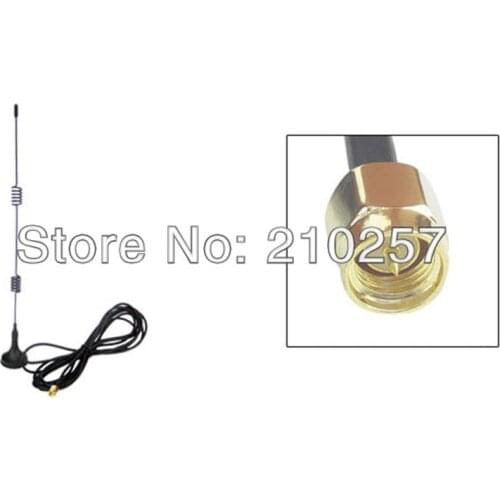 Free Shipping 5pcs 3G Antenna 5dbi Sma Male Plug Connector High Gain Wireless Router Network Suction Cup Aerial
