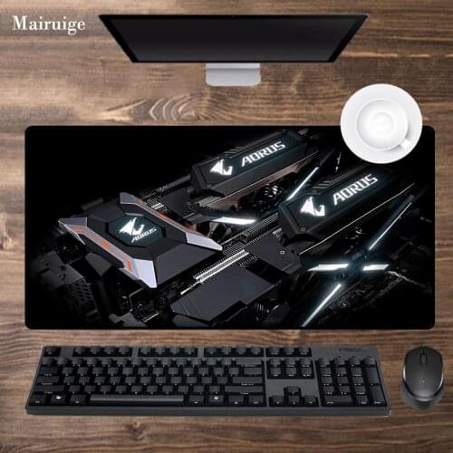 Mairuige Computer GPU Pictures Large Mouse Pad Gaming Accessories Anti-slip Rubber PC Laptop Keyboard Desk Mat Lockedge Mousepad