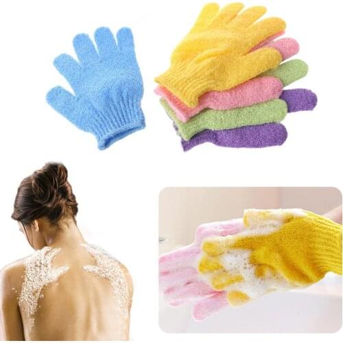 1 Piece Set Of Frosted Bath Gloves For Showering Bathroom Products With Random Color Peeling Off Korean Viscose/polyester Cotton