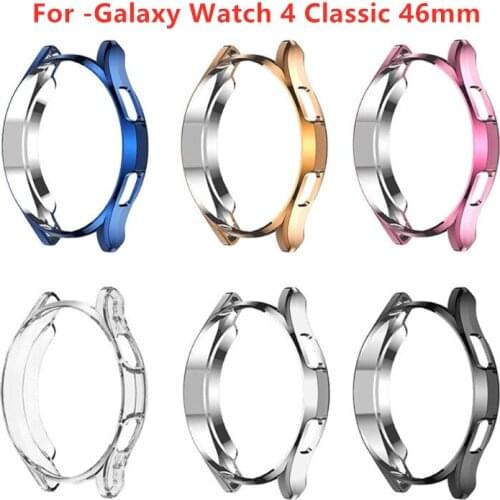 Tpu Case For Galaxy Watch 4 Classic 46mm Silicone Protect Watchcase For -Samsung Galaxy Watch 4 Classic 46mm Accessories Cover