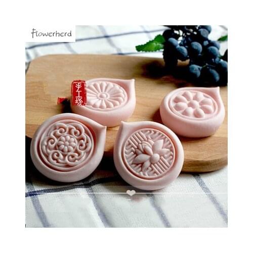 DIY lotus flower silicone mold resin molds handmade soap mold fondant cake mold soap making kit