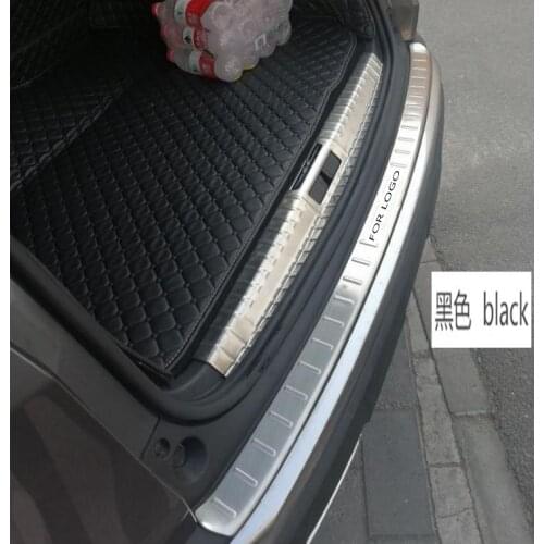 For 2017 2018 Peugeot 3008 GT Stainless Steel Car Inner and Outside Rear Bumper Protector Sill Plate Accessories