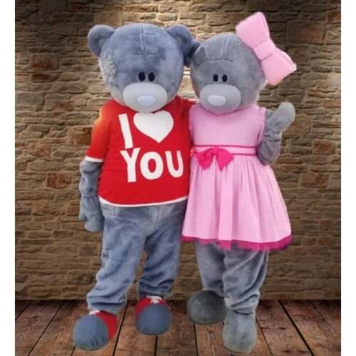 T-shirt Teddy Bear Mascot Costume Pink Dress Bear Halloween Carnival Cartoon Party Event Cosplay Party Game Fancy Dress Adults