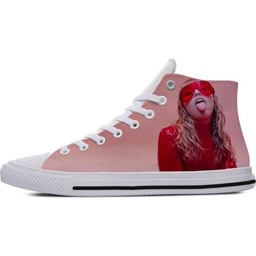 2019 Hot Cool Fashion Pop Funny New Summer High Quality Sneakers Handiness Casual Shoes 3D Printed For Men Women Miley Cyrus