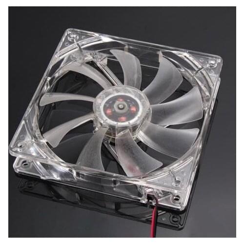 120mm PC Computer fan 4 LEDs Case colorful Cooling Fan Plastic 12CM Fan for Computer Case CPU Cooler Radiator pk arsylid cooler