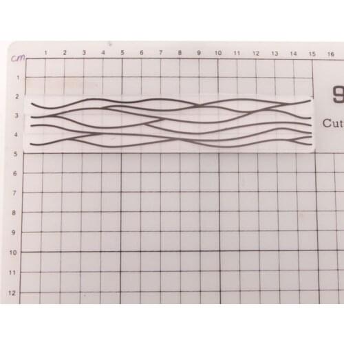 Line Plastic Embossing Folder Stencil Template DIY Scrapbook Photo Album Making H58C