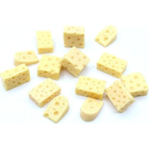 10 Pcs Mini Cheese Miniature Dollhouse Breakfast Pretend Play Kitchen Small Doll Food Toy Accessories