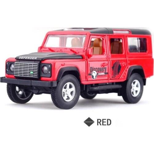1:32 Sound And Light Pull Back Car Model FOR Jeep Off-road Vehicle Simulation Alloy Car Off-road SUV Guardian Toys For Kids Gift