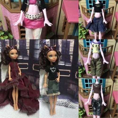 Fashion Action Figure original Bratz Doll clothes dress up Doll street Beautiful girl Best Gift Monster high school doll clothes