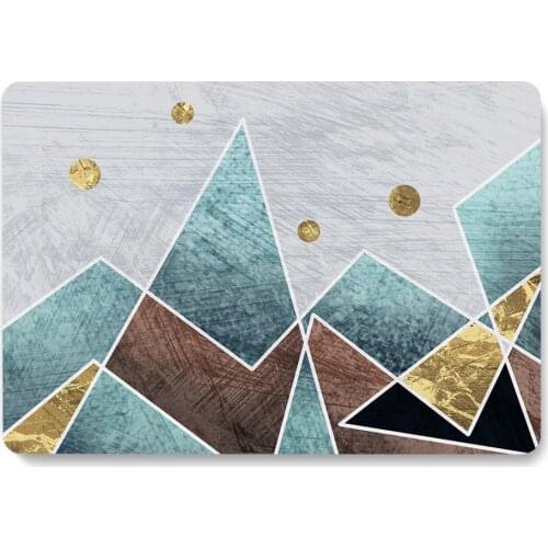 Fashion Geometric Triangle Laptop Case for Apple Macbook Air 13.3 Pro Protective Shell 15 16 Inch Notebook Shockproof Cover