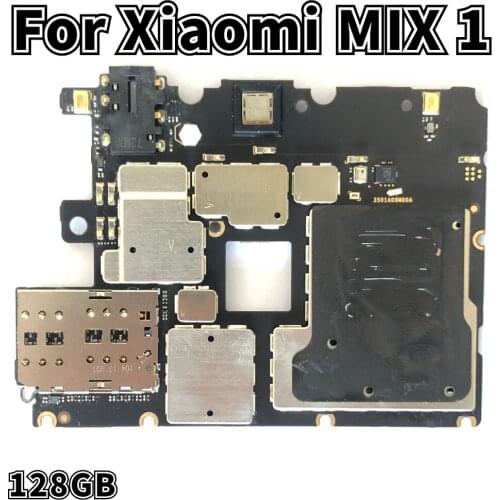 128GB Original Unlocked Mainboard For Xiaomi MIX Mi MIX Motherboard Circuits Logic Main Board Full Chips Flex Cable