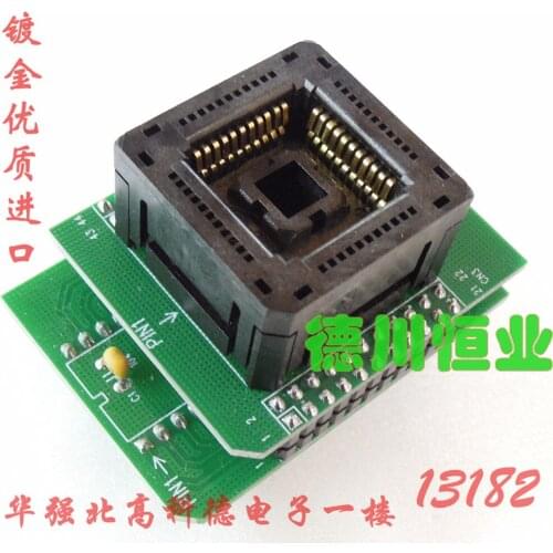 Plcc44 To Dip40 Plcc44 Conversion Base Burning Block Test Block Ic120-0444-306