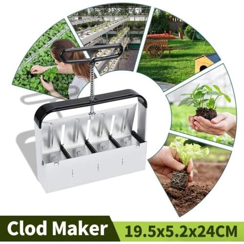 Handheld Clod Maker Hand Tools 5CM Soil Block Maker Garden Gadget Dibbers With Comfort-Grip For Seedlings Cuttings Greenhouses