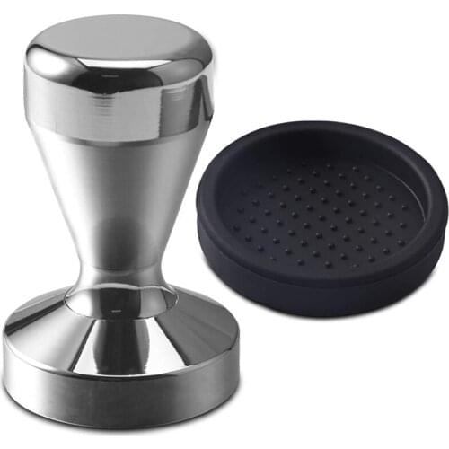 Coffee Tamper 51Mm Espresso Coffee Stamp Coffee Press Stainless Steel with Tamper Mat for Coffee, Espresso, Tamping