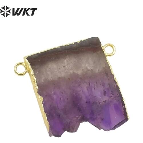 WT-P215 New Natural crystal stalactite pendants with gold electroplated,women fashion genuin crystal pendants