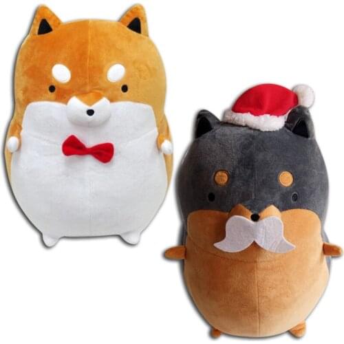 Japan Atamoto Tarushiba Shiba Inu Cute Dog Cos Santa Claus Big Plush Plushie Stuffed Pillow Doll Toy Kids Christmas Gifts 32cm