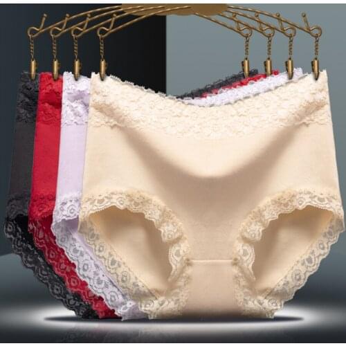 Lynmiss Women Medium And High Waist Cotton Womens Underwear Female Sexy Panties For Womens Multipack Cotton Panties