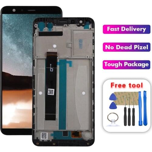 For 5.7" Asus Zenfone Max Plus ZB570TL X018D X018DC LCD Display Touch Screen Digitizer Replacement With Frame