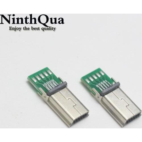 10/20/50pcs Micro Mini USB Male 10 Pin USB 10Pin PCB Connector Flat Plug Adapter For Philips MP3 MP4 Socket