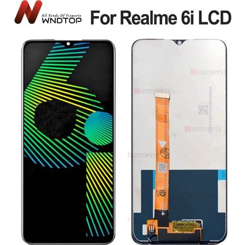 100% Tested For OPPO realme 6i RMX2040 LCD Display Touch Screen Digitizer Assembly Replacement For phone 6.5" Realme 6i LCD