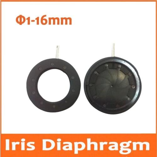 100pcs 1-16mm Amplifying Diameter Zoom Optical Iris Diaphragm Aperture Condenser with 10 Blades for Digital Camera Microscope