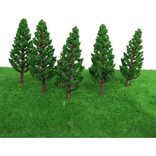 100 X Model Pine Trees Model Train Park Trees For N Or Z Scale Snow Scenery 58mm