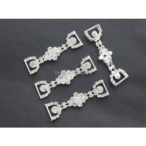 15 Pieces Fashion New Arrival Glass Crystal Rhinestone Bikini Connectors