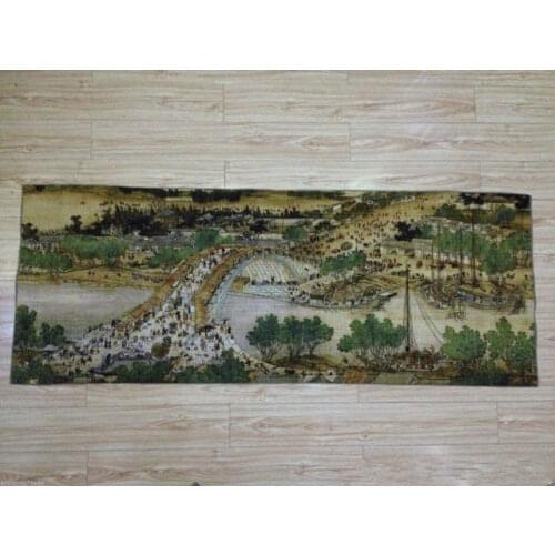 157x60cm* / Exquisite Chinese Silk Embroidery Tomb-sweeping Day Painting