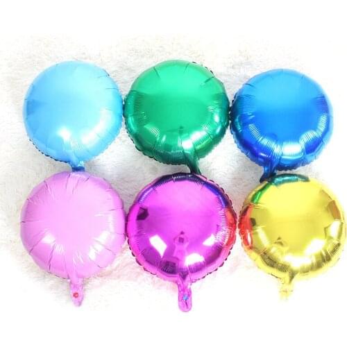 18 Inch Rose Gold Red Foil solid round Balloons Marriage Helium Inflatable globos Metallic Wedding Birthday Party Decor Gift