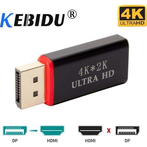 4K HDMI-compatible Converter Gold Plated DisplayPort To HDMI-compatible Converter DP Male To HDMI-compatible Female Adapter 30Hz
