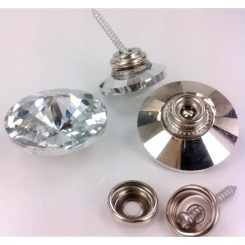 5size 100pcs crystal buttons Satellite drill Glass nail Drilling Screws Soft bag Sofa nails rhinestone Furniture nails