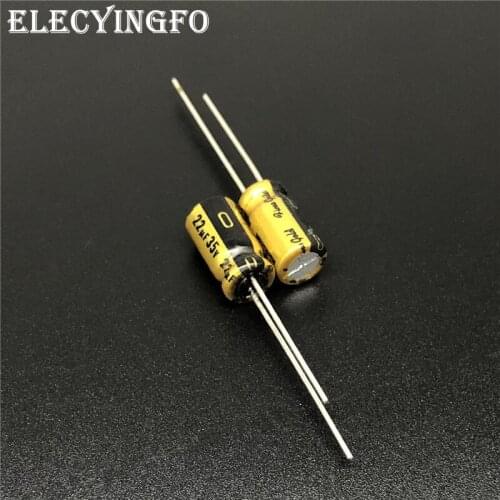 5pcs/50pcs 22uF 35V22uf NICHICON FG (Fine Gold) 6.3x11mm 35V22uF High Grade Audio Capacitor