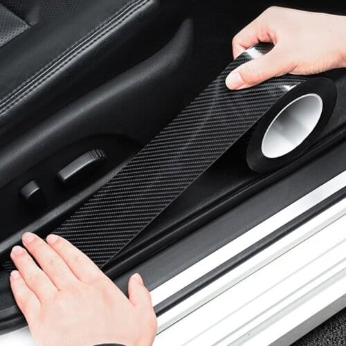 5D Car Stickers 3/5/10M Car Door Sill Protector Multifunction Nano Sticker Tape Auto Bumper Strip Protect Scratchproof Accessory