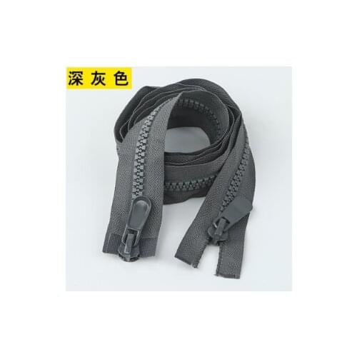 A9 Sewing supplies 120CM Resin zipper color down jacket zipper No.8 double zipper garment long zipper self-locking pull head