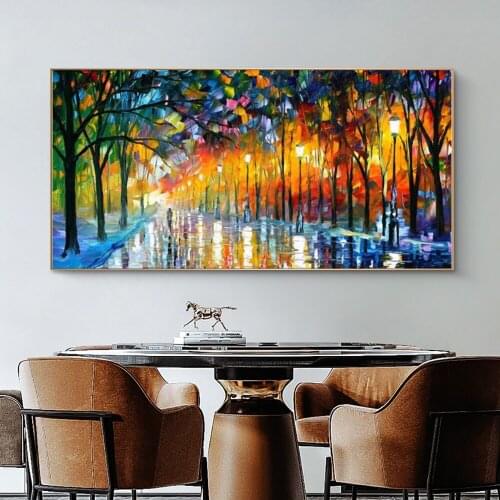 Abstract Landscape Oil Art Paintings On the Wall Art Canvas Pictures Modern Art Posters and Prints for Bedroom Wall Cuadros