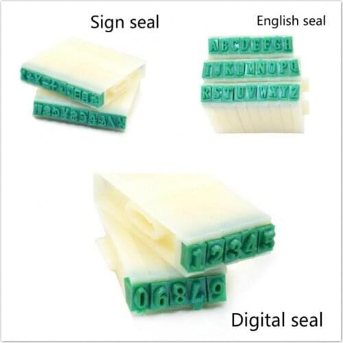 DIY Paper Work Diary Alphabet Stamp Ablum Wedding Letter stamp Number Symbol Seal Chapter Combination Ink Print