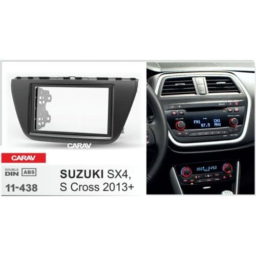CARAV 11-438 Top Quality Radio Fascia for SUZUKI SX4, S Cross 2013+ Stereo Fascia Dash CD Trim Installation Kit